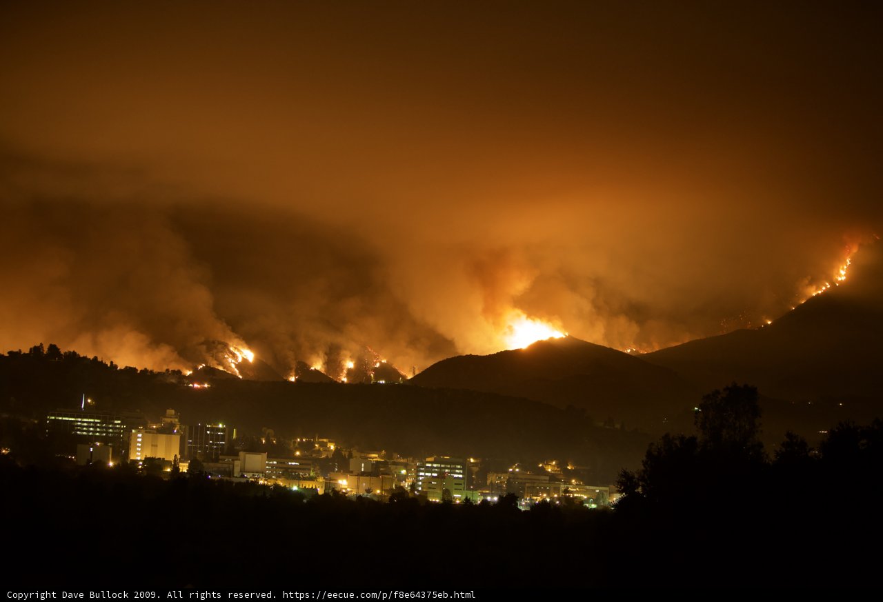 Flames on the Hill
