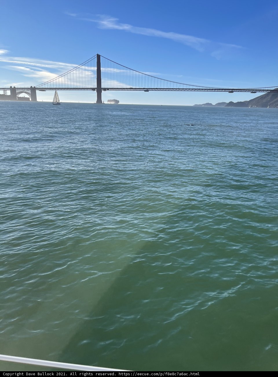 Majestic view of Golden Gate Bridge from San Francisco Bay