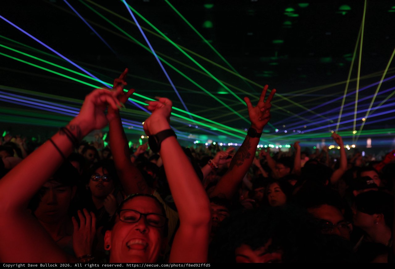 Laser Light Show Electrifies Wobbleland 2026 Crowd