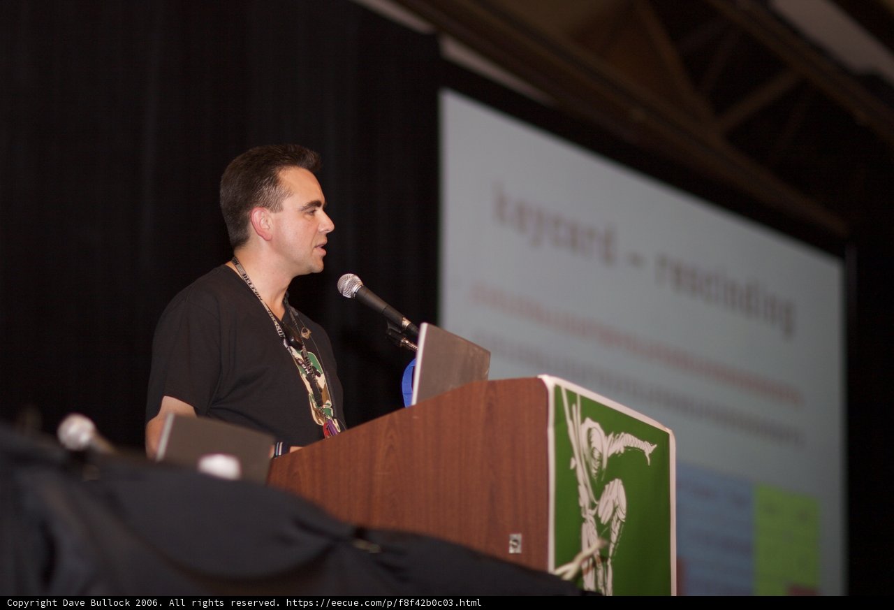 Keynote speaker at a seminar