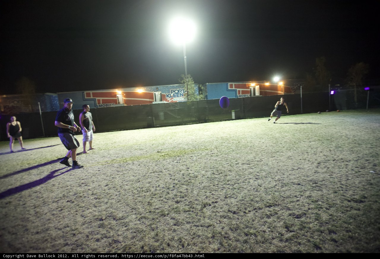 Nighttime Soccer Game