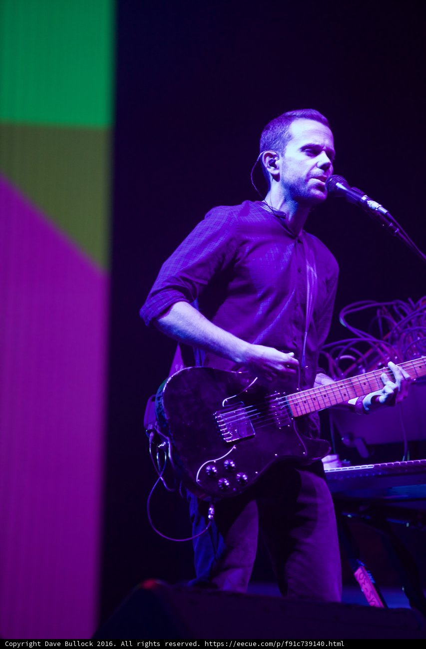 Rocking the Stage with his Electric Guitar