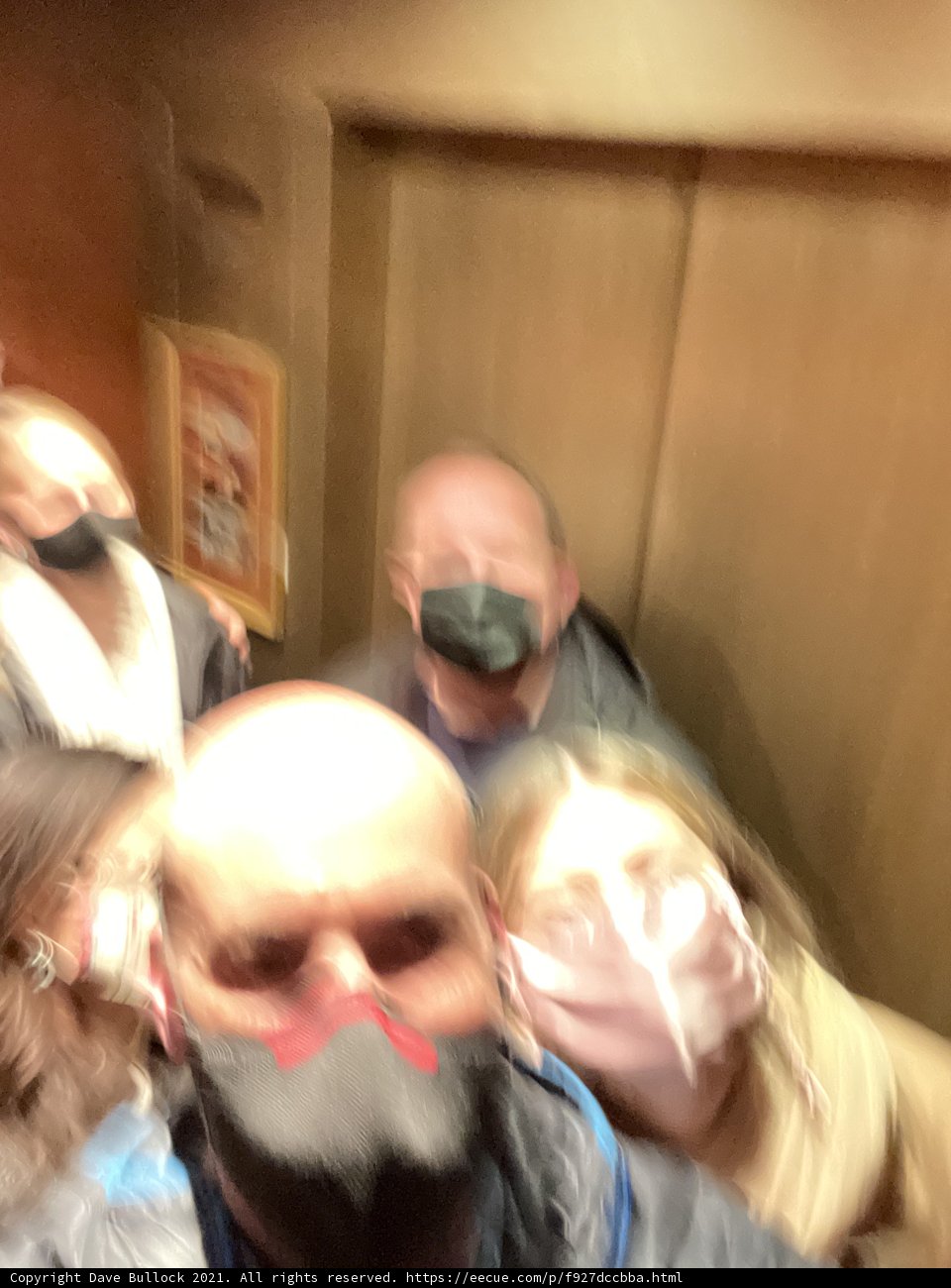 Masked in the Elevator