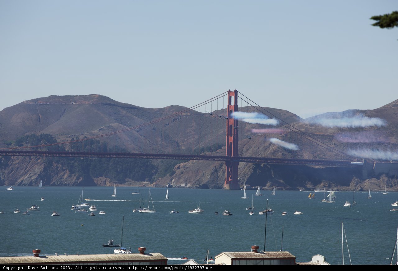 Azure Bridge over Calm Waters at Fleet Week Air Show, 2023