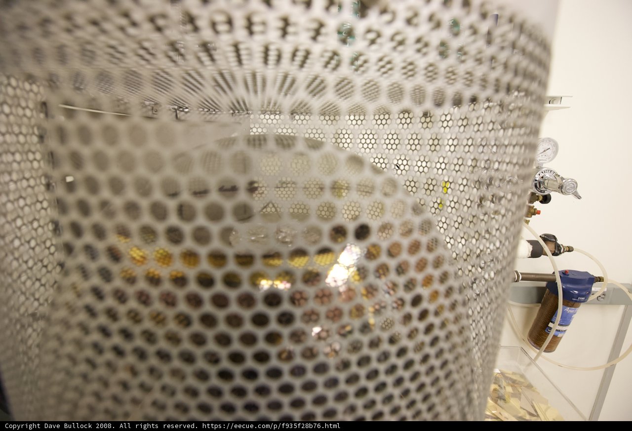 Close up of a Metal Speaker/Microphone