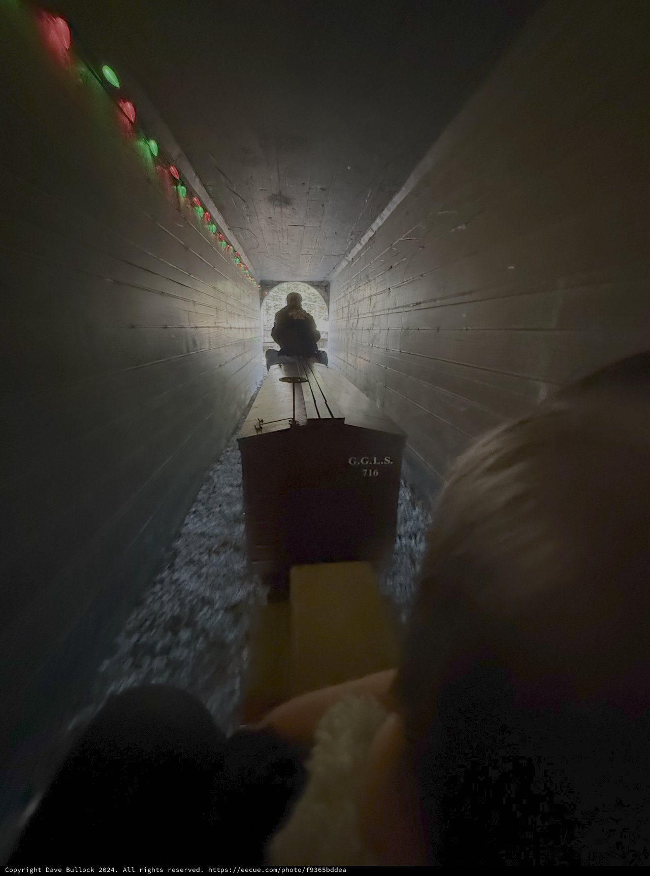 Underground Tunnel Boat Journey Through Narrow Passage