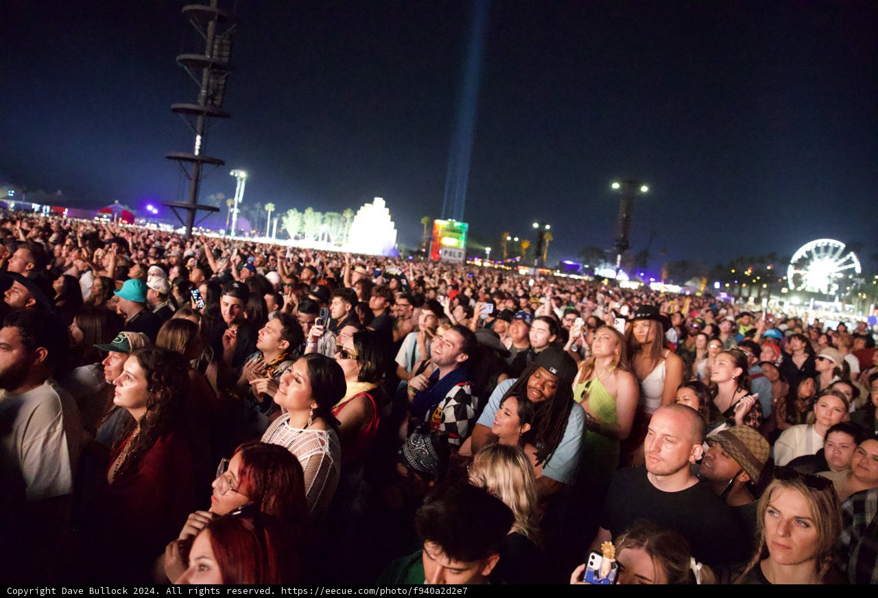 Captured Enthusiasm: Night at Coachella 2024