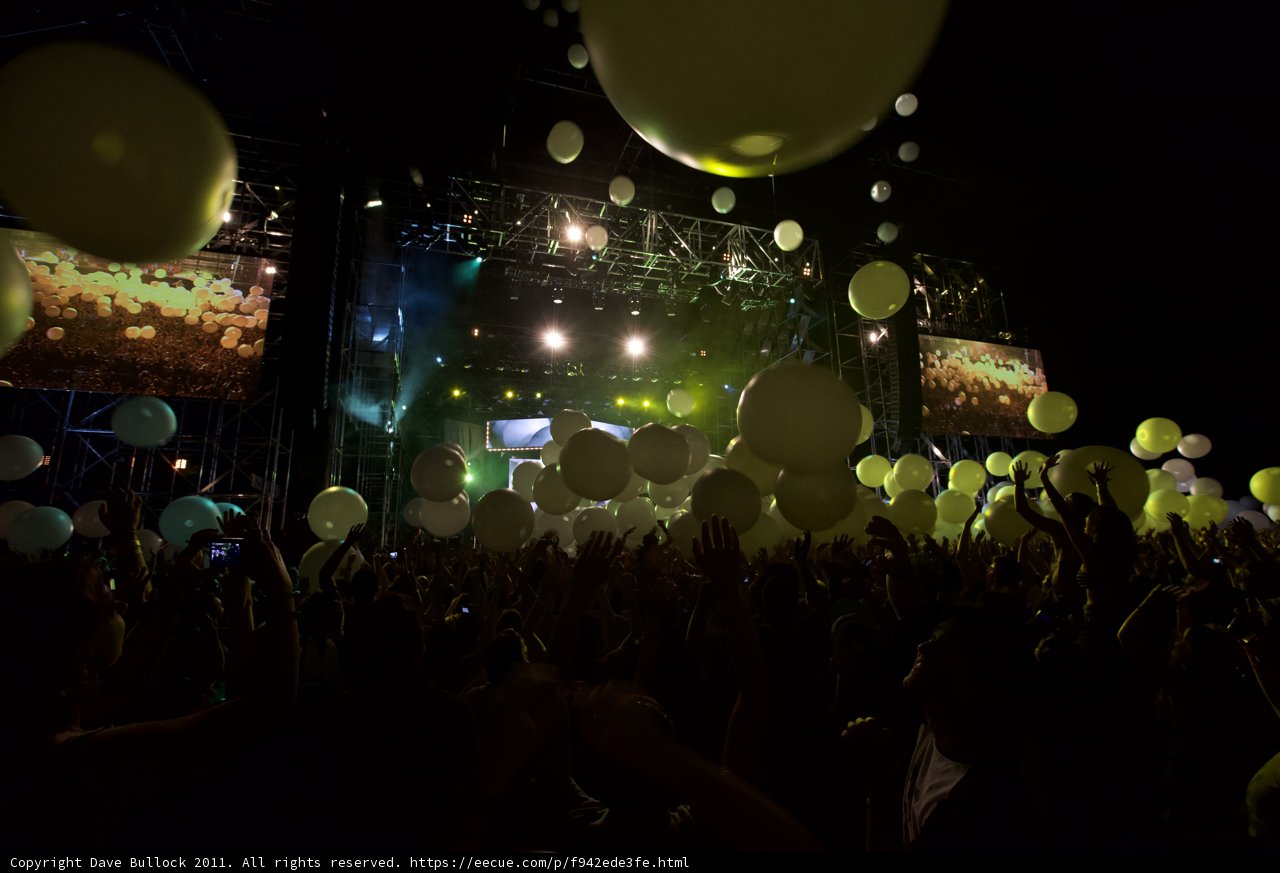 Balloon Party Under the Night Sky