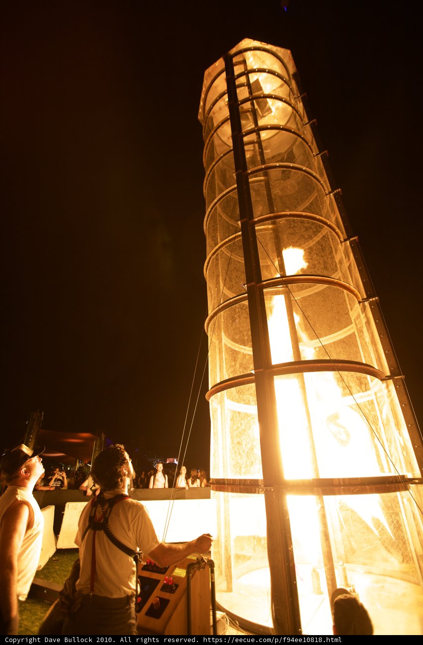 Towering Flames at Coachella