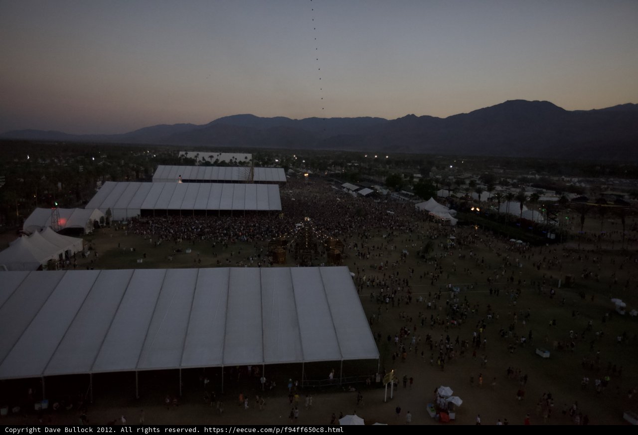 A Birds-Eye View of Coachella's Massive Crowd