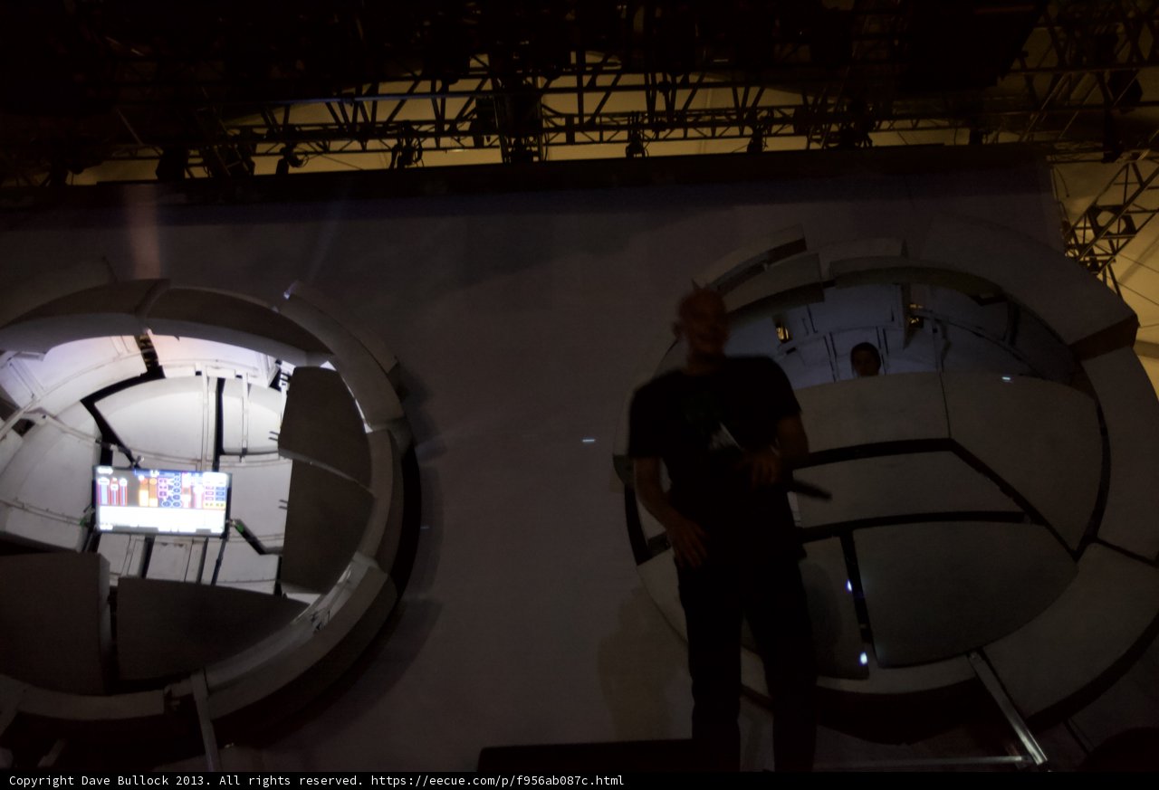 Techies in Front of Giant Screen