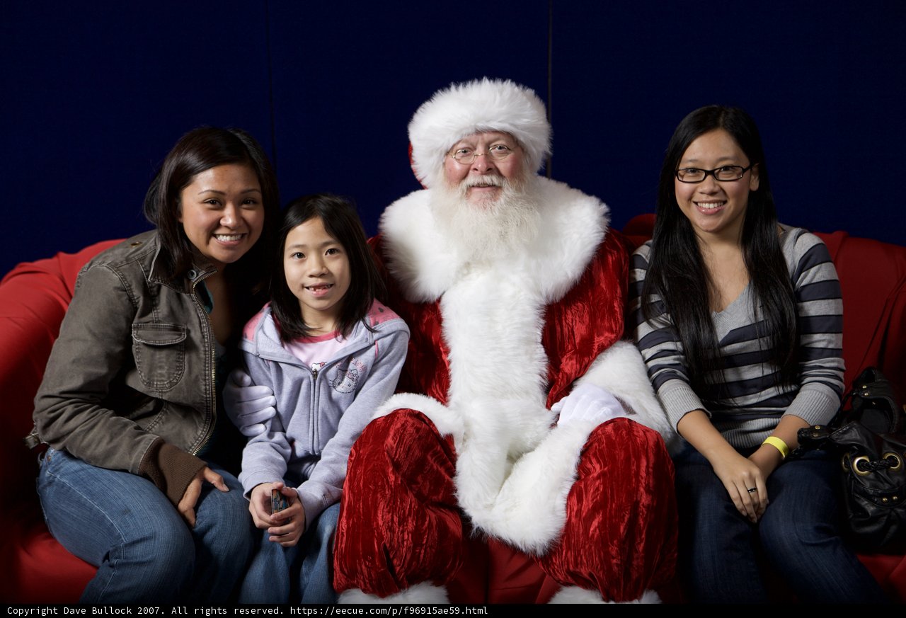 A Festive Family Gathering with Santa Claus