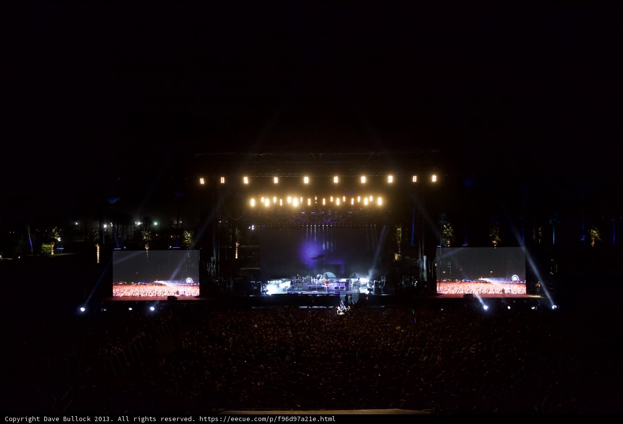 Bright Lights and Big Crowd at Coachella Concert