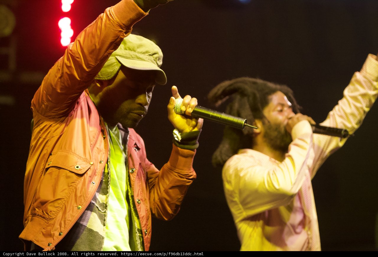 Duo with Dreadlocks Entertains Crowd at Coachella 2008
