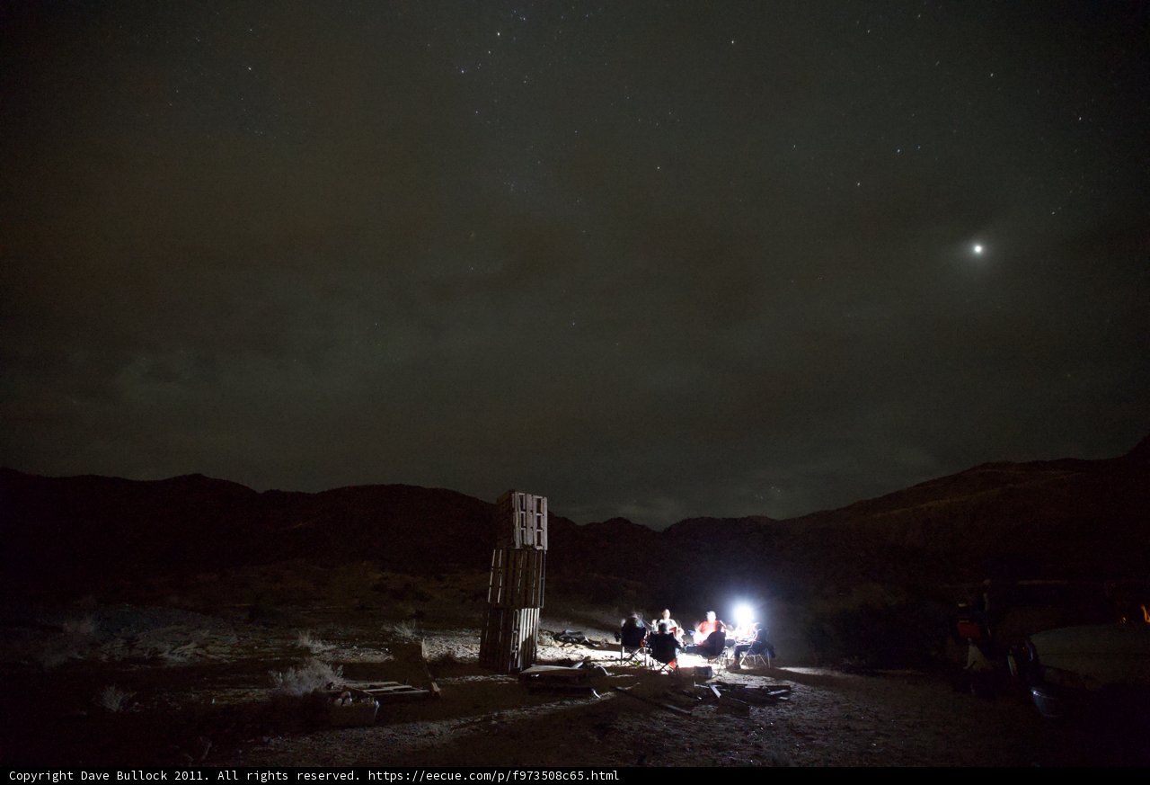 Desert Night Light Show