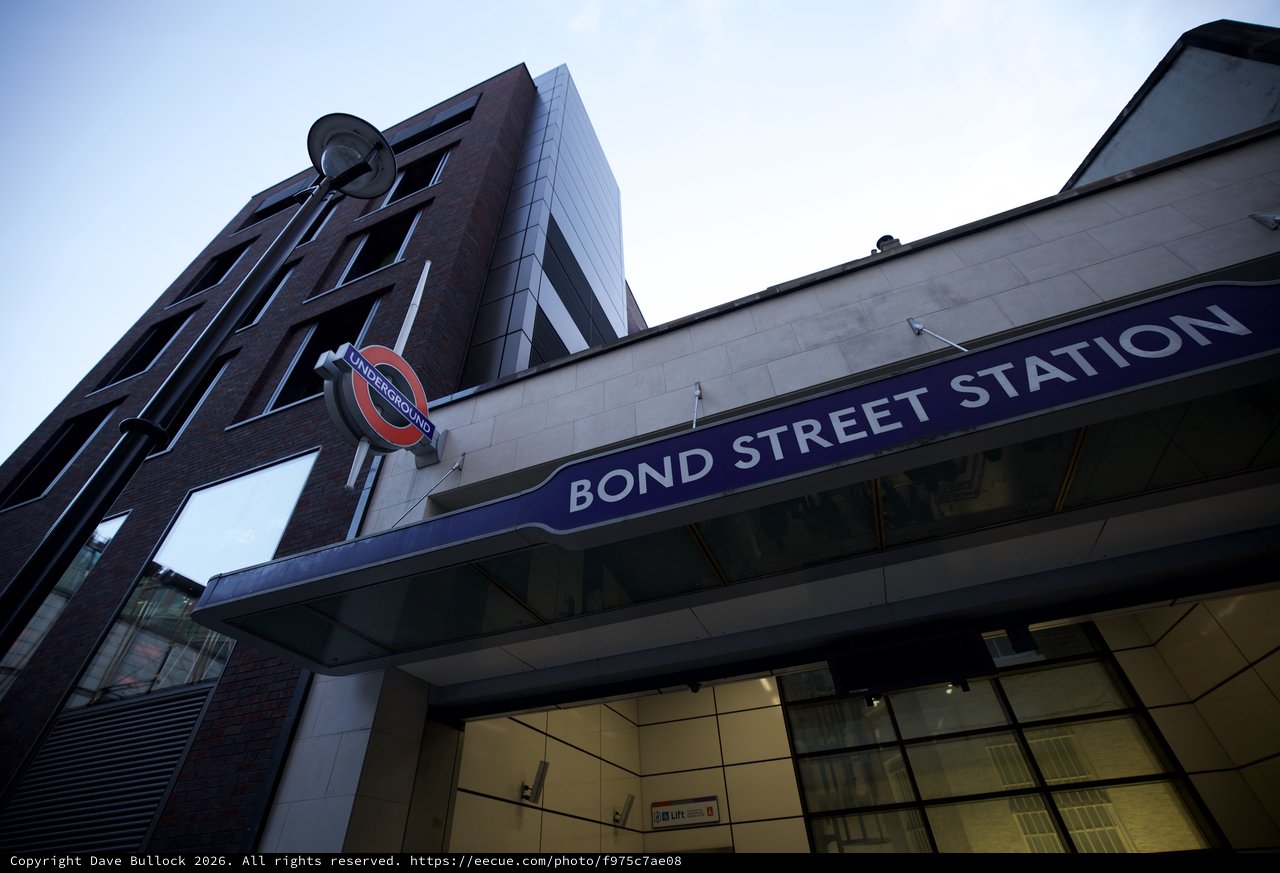 Bond Street Station Entrance at Dawn