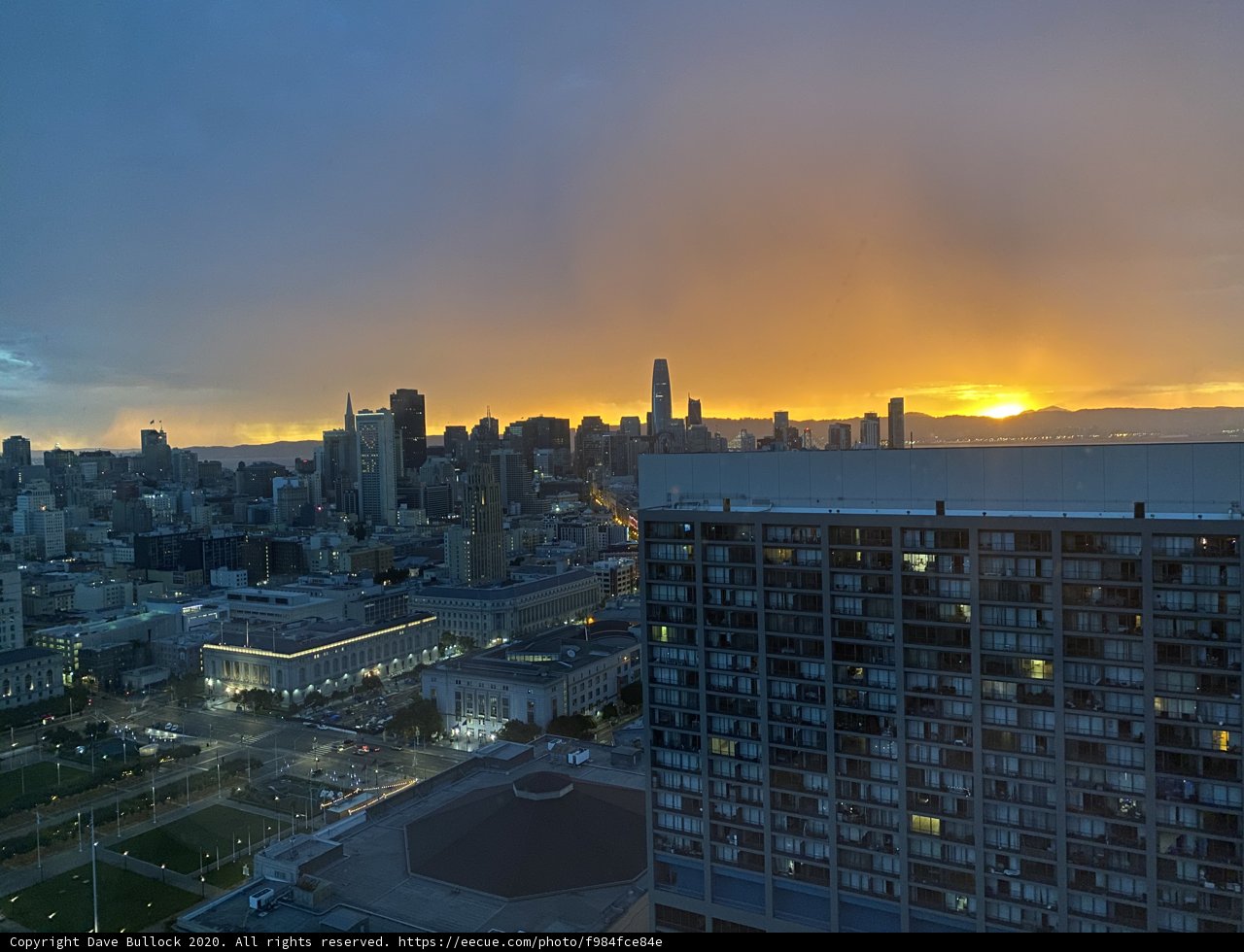 San Francisco Skyline at Sunset