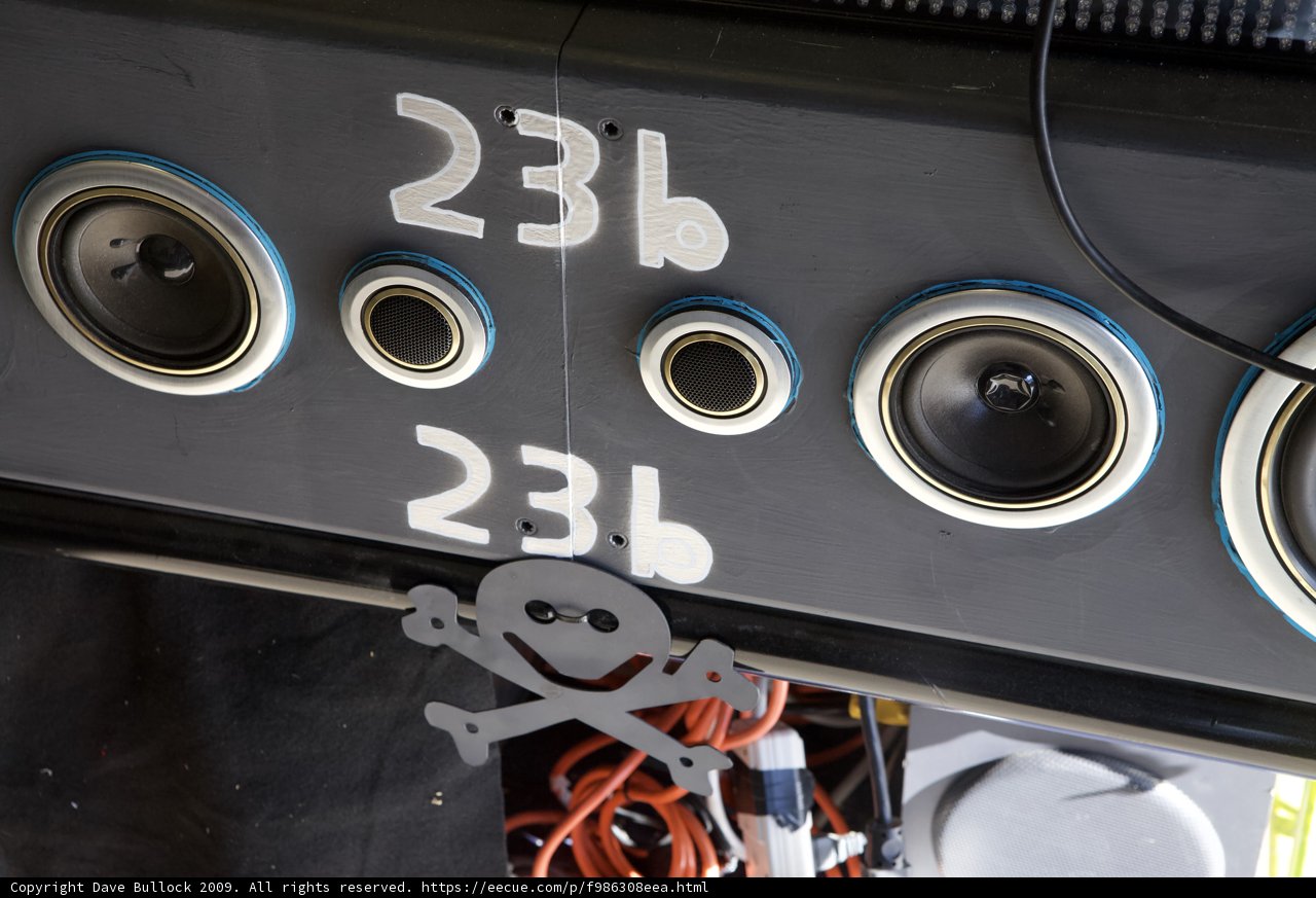 Skull and Bones Speaker in Car