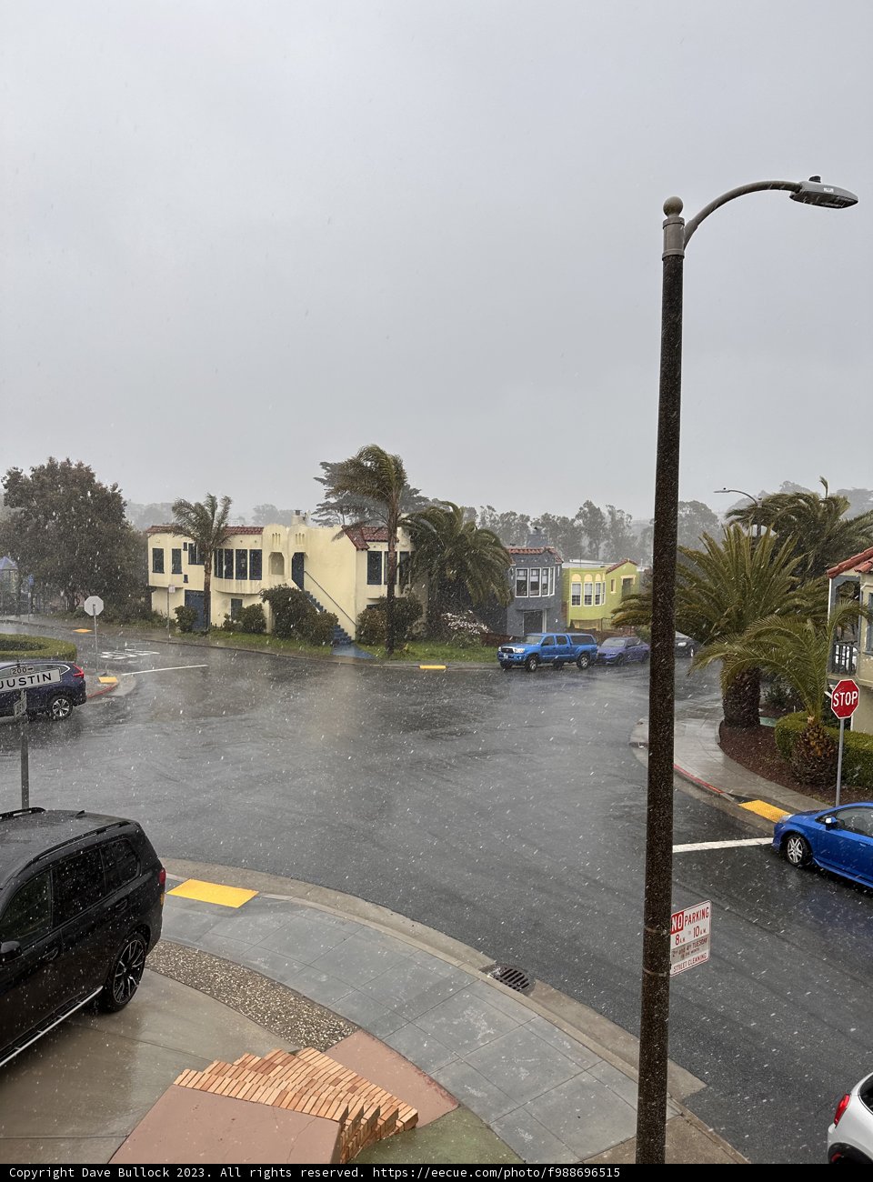 A Busy Street in the Rain