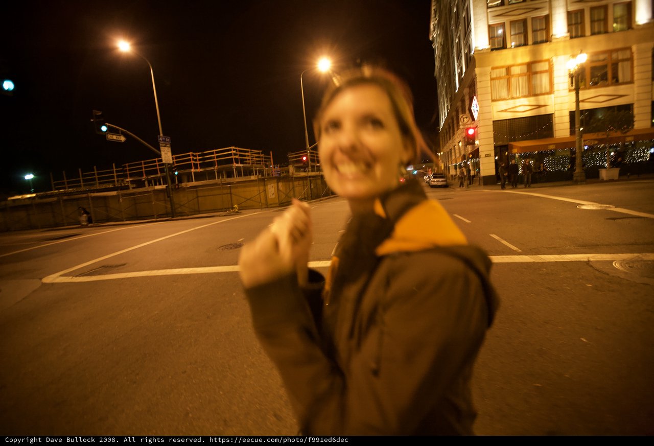 Joyful Night Street Celebration After Election Day