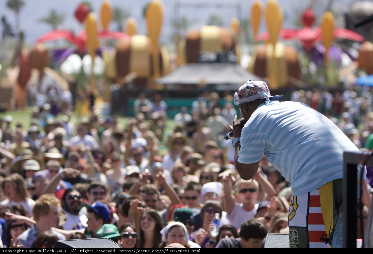 Man on Stage at Coachella