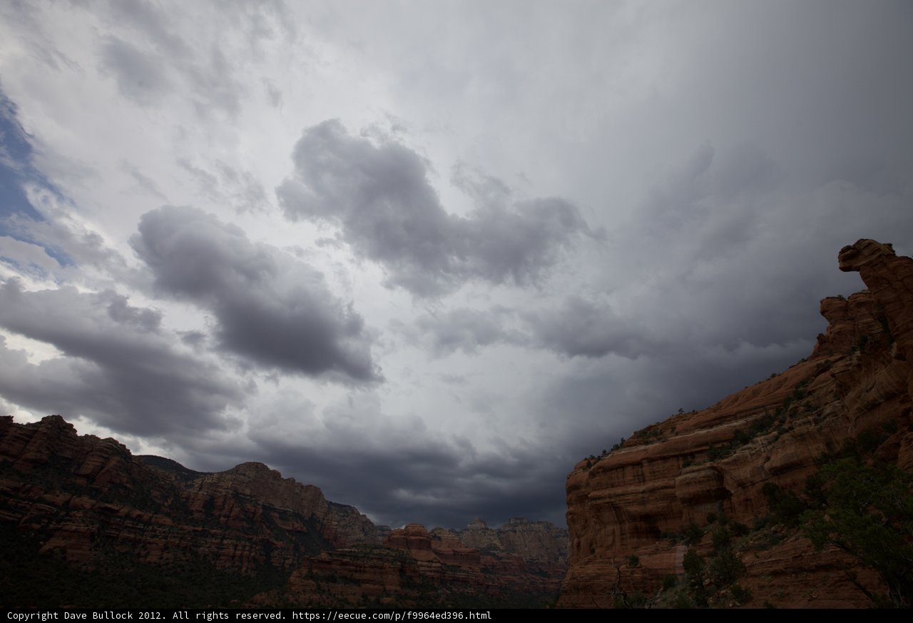 Majestic Storm Clouds over Sedona's Red Rocks