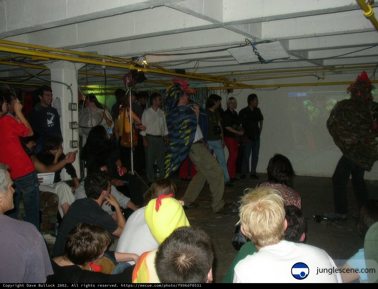 Audience watching a stage performance