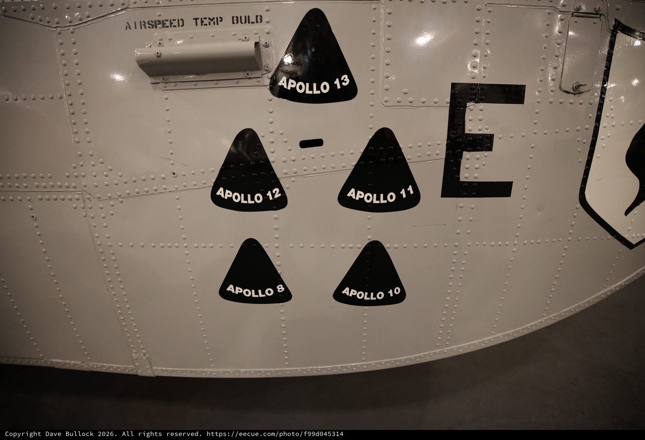 Apollo Mission Command Module Capsules Display on USS Hornet
