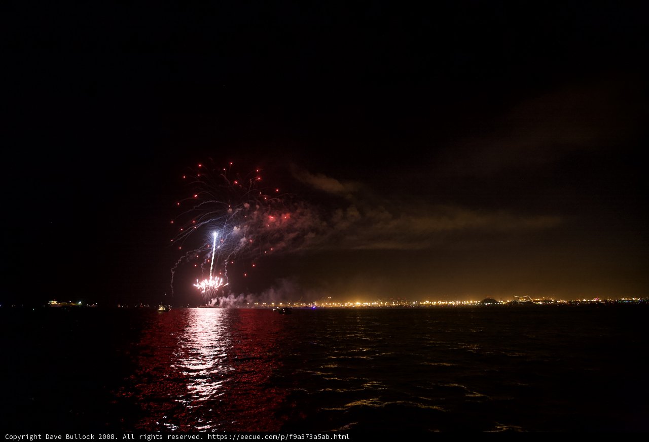 Fireworks Spectacle over the Water