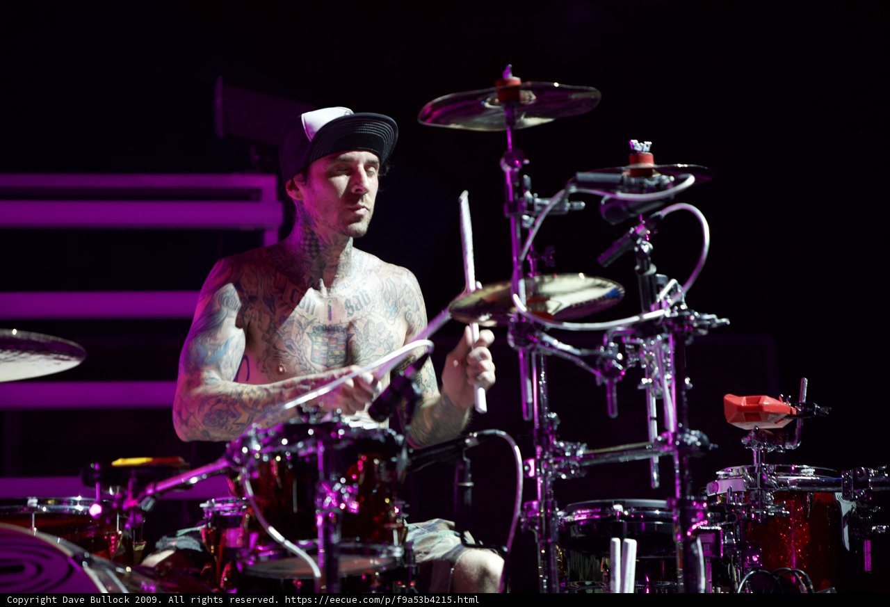 Travis Barker Rocks Coachella Stage with Drumming Showmanship