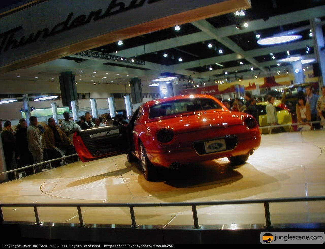 Red Sports Car Steals the Show at LA Auto Show 2002