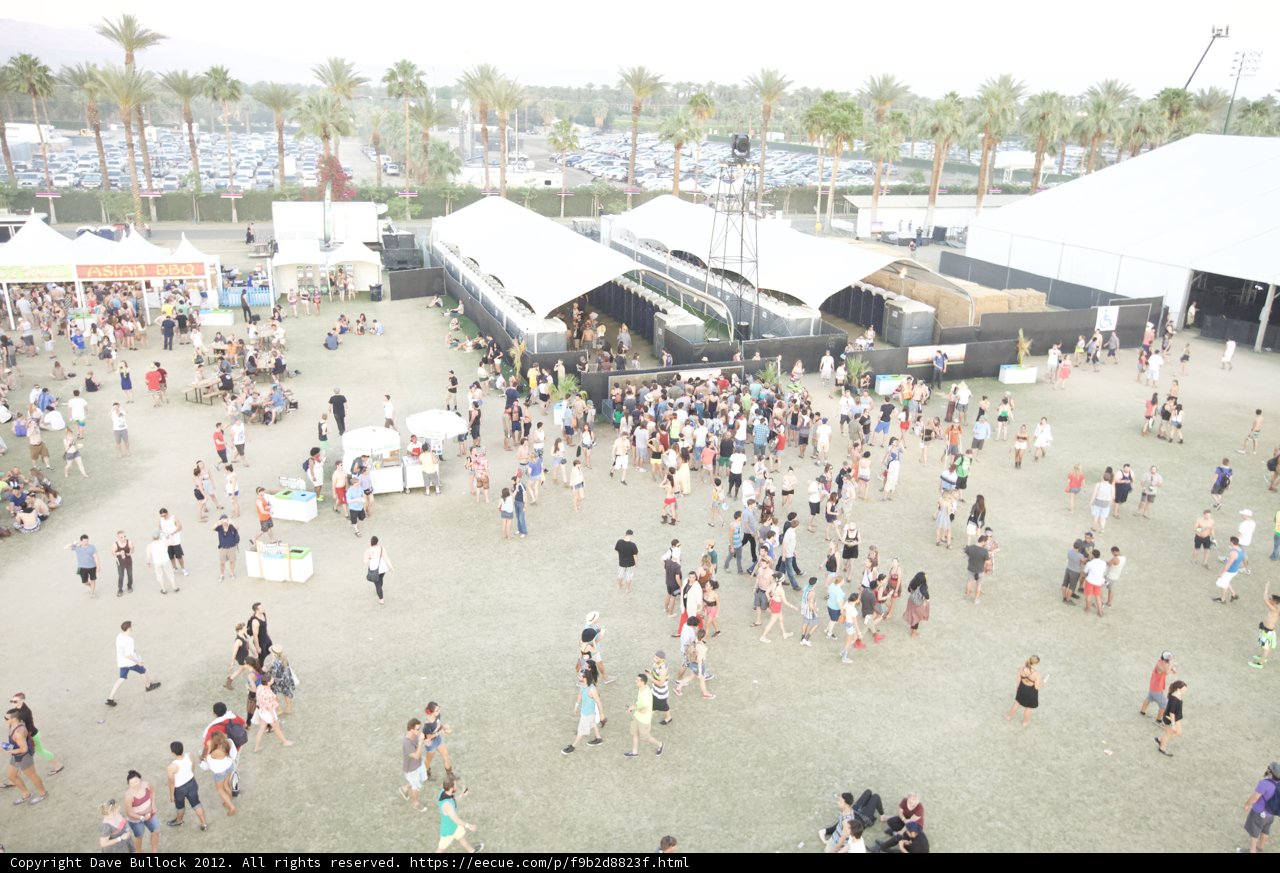 Coachella Crowd at Sunset