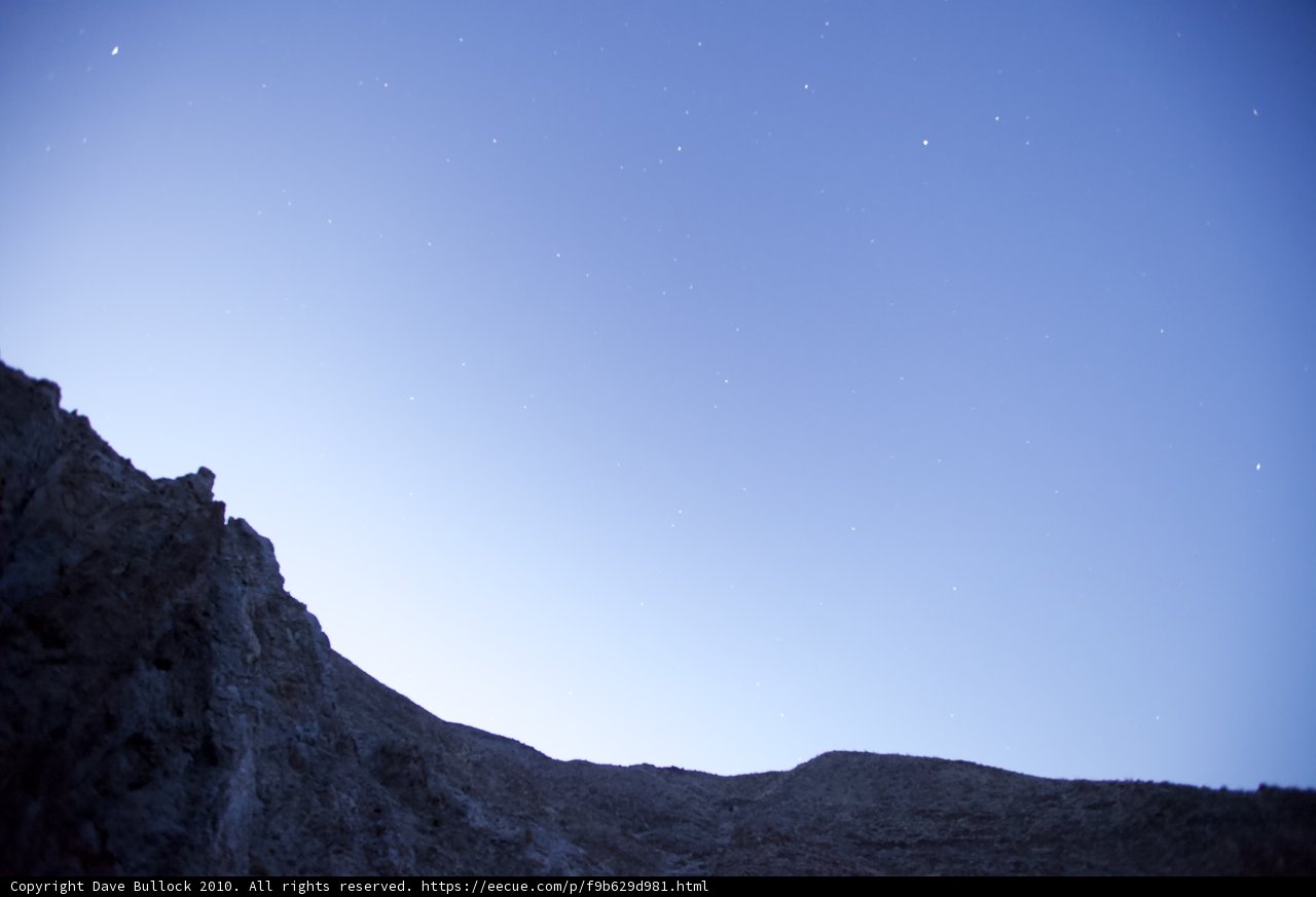 Moonrise over the mountains