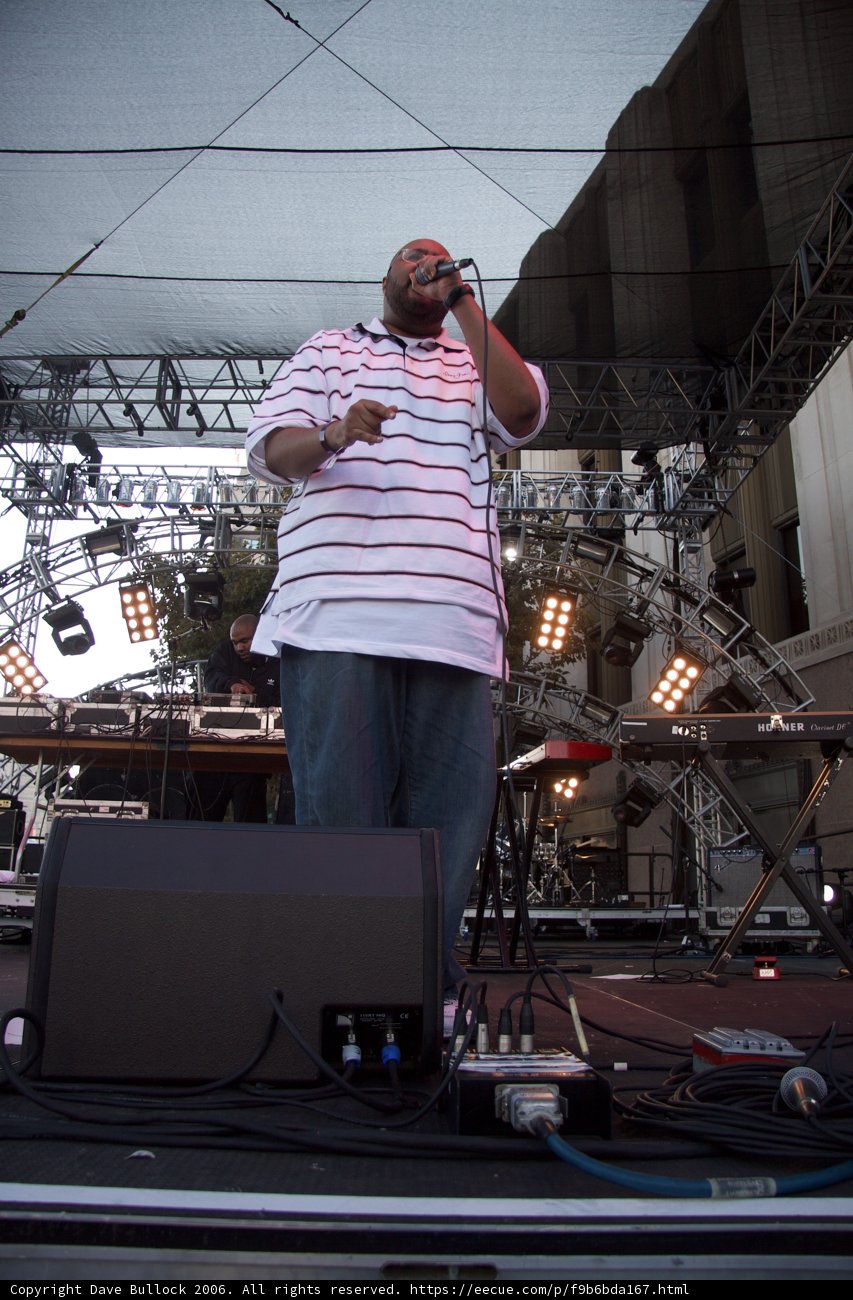 Man Performing on Stage at Concert