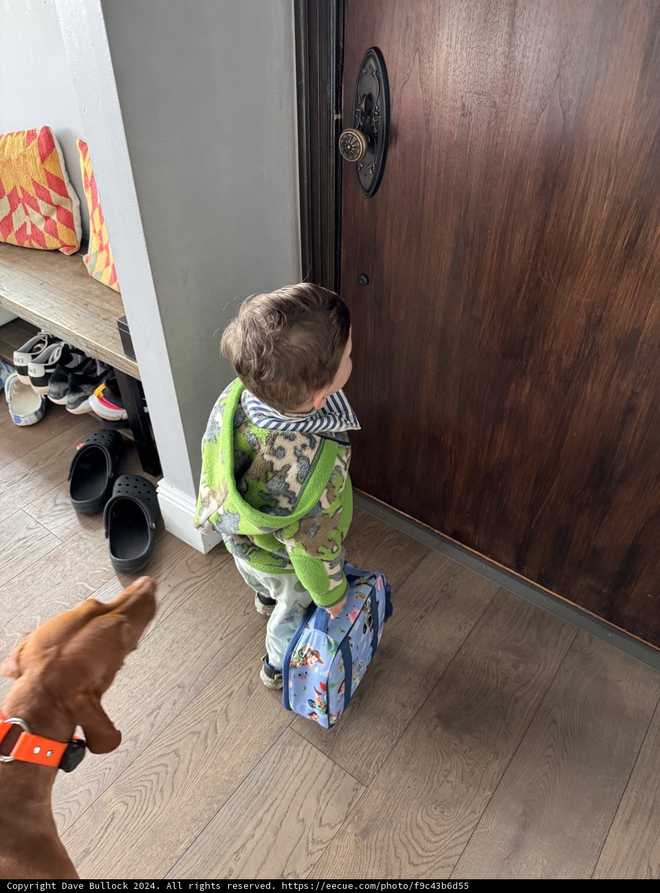 Tiny Explorer with Green Backpack
