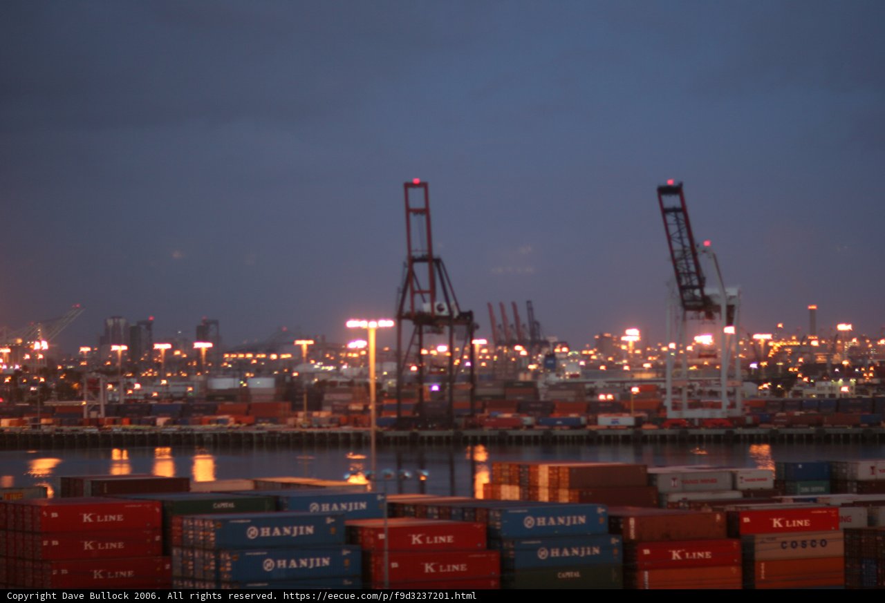 Dark Sky Over the Urban Waterfront