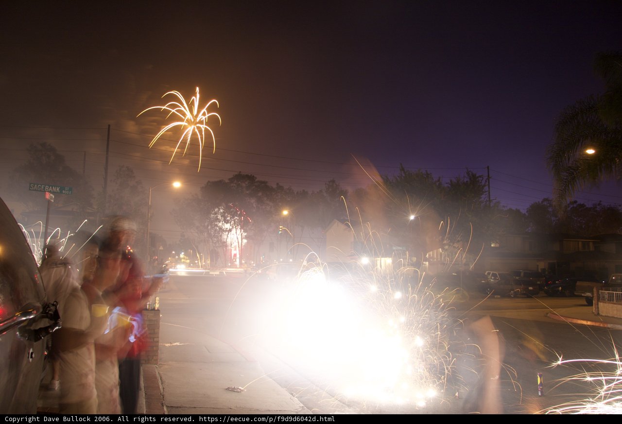 Fireworks Display Lights up the Night Sky