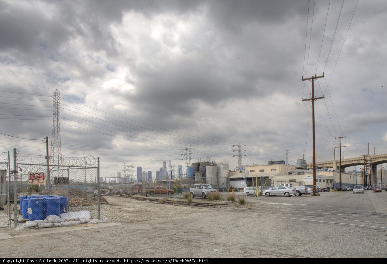 View from Above: Cityscape from a Parking Lot