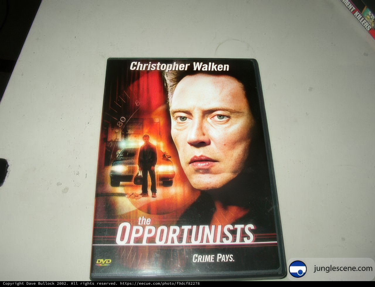 Christopher Walken featured on Opportunists DVD Cover