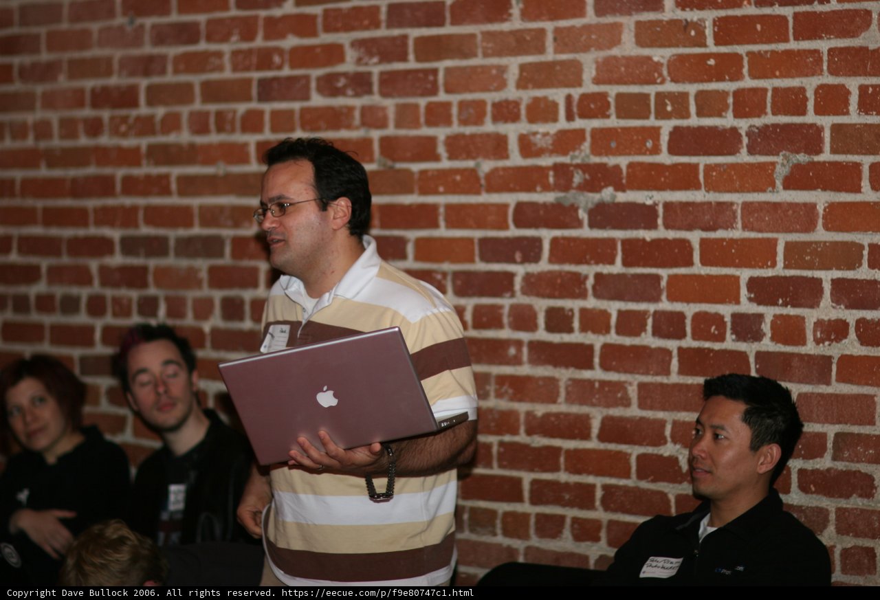 Man Dominates Barcamp Crowd with Laptop