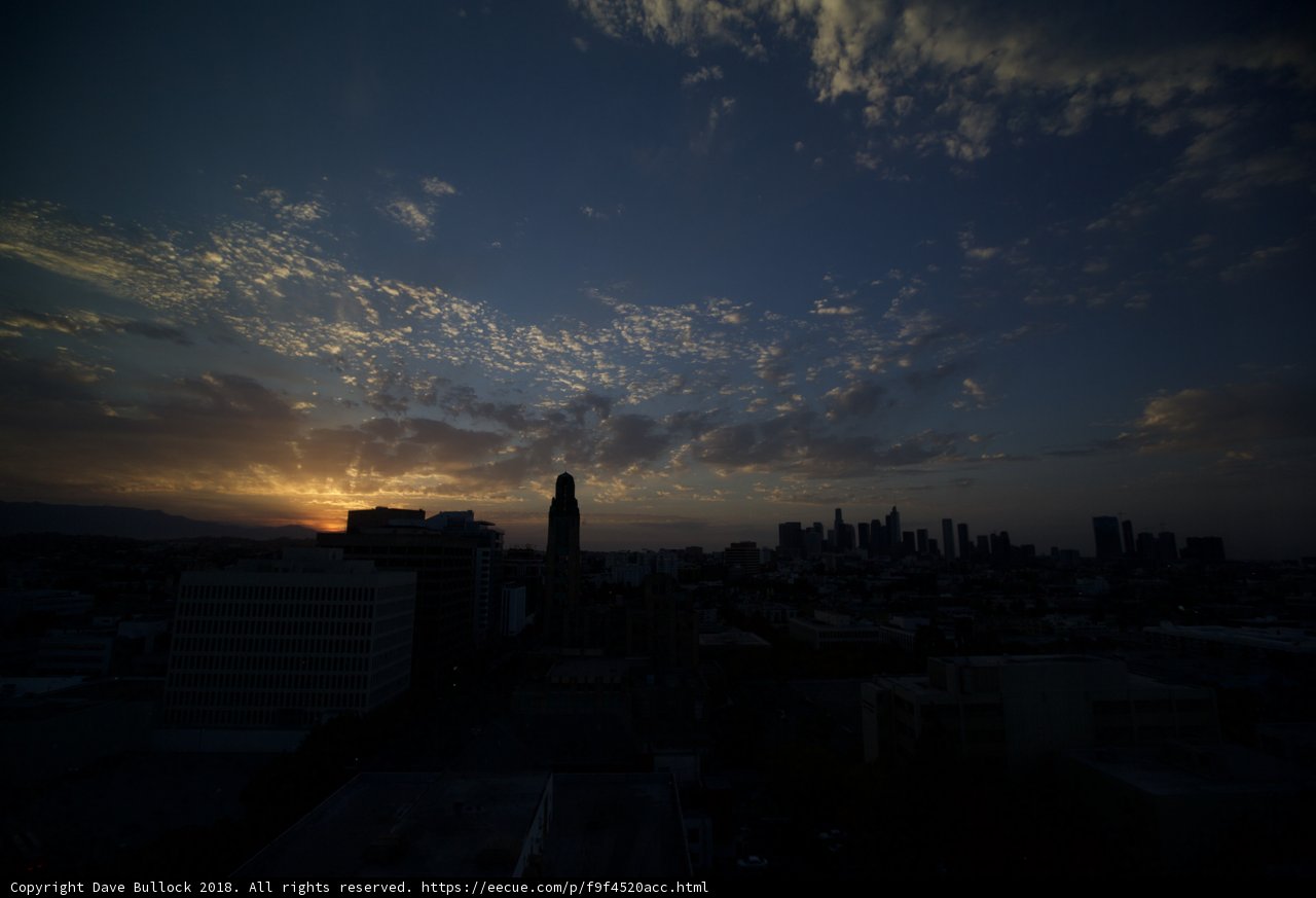 Los Angeles Skyline at Sunset