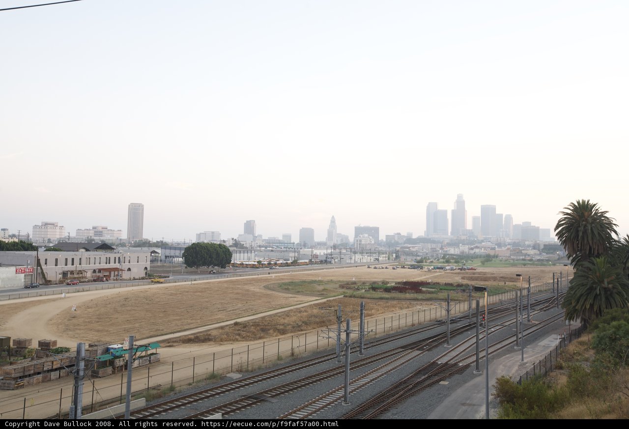 Urban Metropolis from Train Tracks