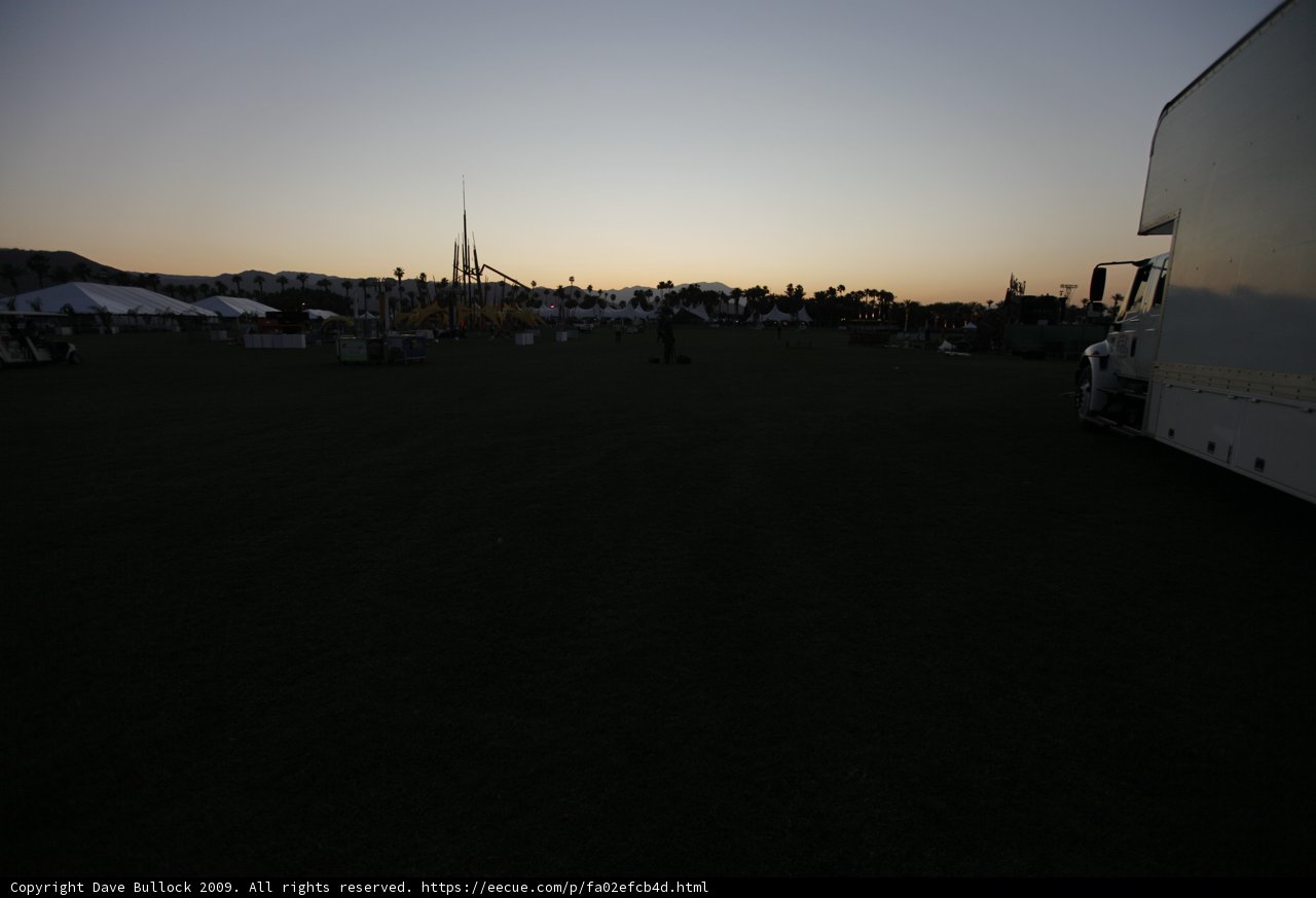 Parked Truck in the Middle of the Field