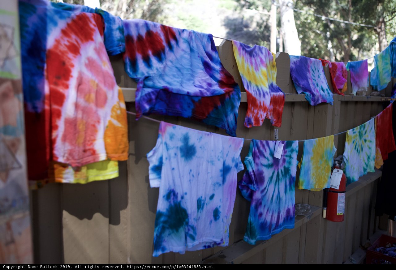 Hanging Rainbow Shirts