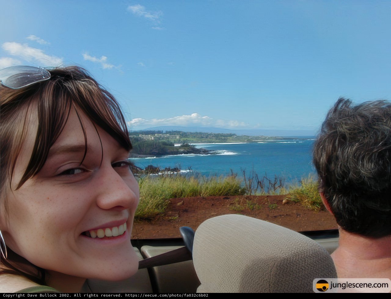 Smiling in Hawaii's Scenic Backseat