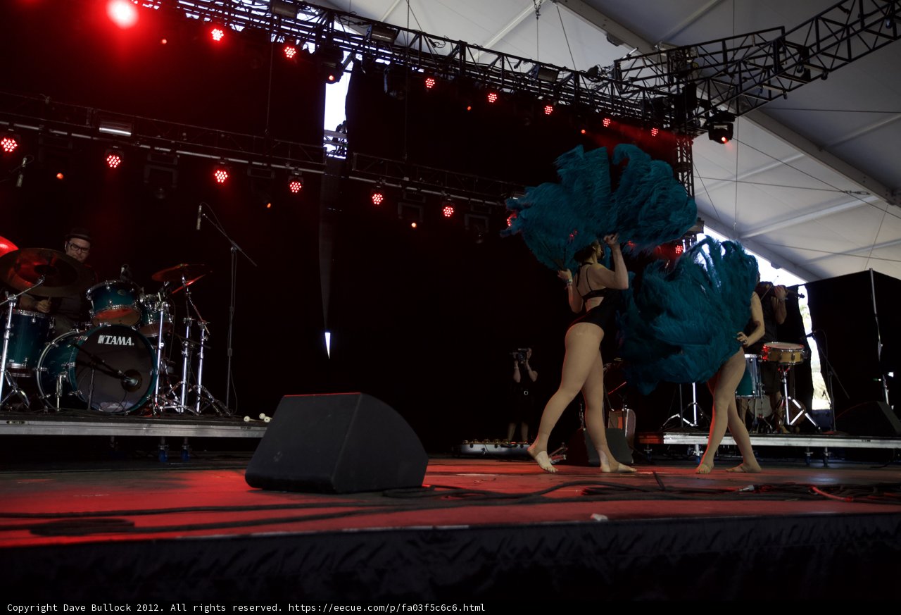Feathered Dancers on Stage