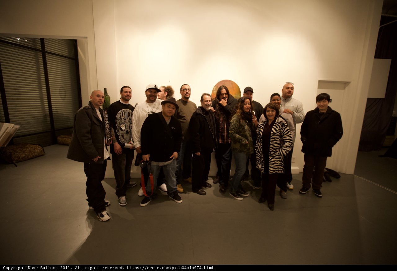 King Kapisi and Friends Admiring Artwork