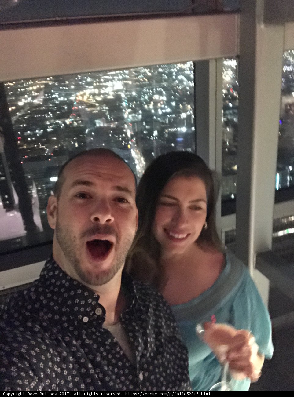 Selfie on Top of LA Building