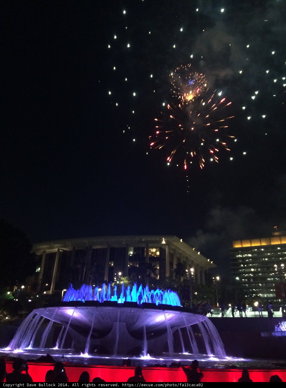 Patriotic Fireworks Illuminate Los Angeles Skyline