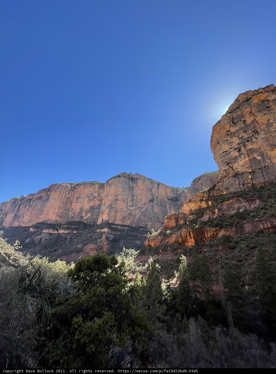 Majestic landscape of Zion National Park